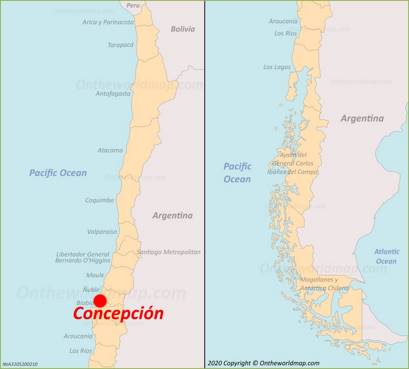 Concepción Localización Mapa