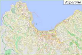 Mapa detallado de Valparaíso