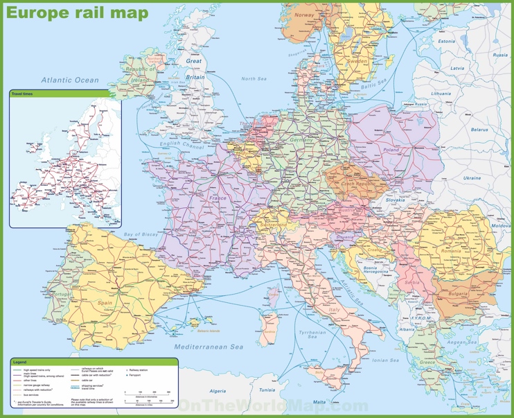 Mapa Ferroviario de Europa