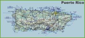 Mapa topográfico de Puerto Rico
