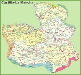 Castilla-La Mancha carreteras mapa