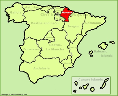 Navarra Localización Mapa