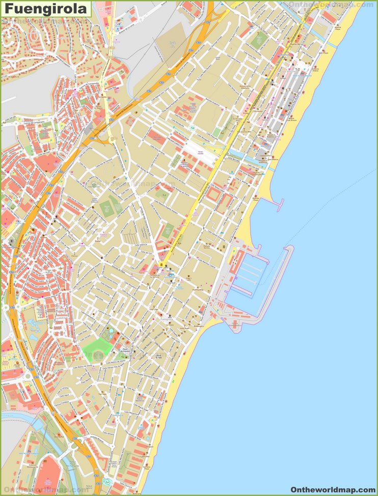 Mapa detallado de Fuengirola