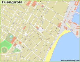 Fuengirola - Mapa del centro de la ciudad