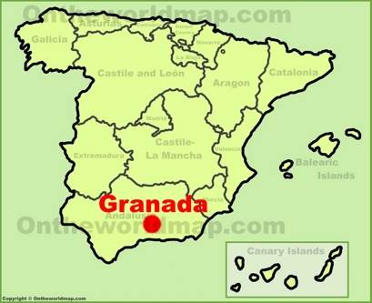 Granada Localización Mapa