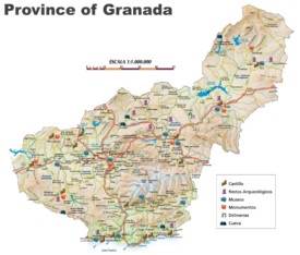 Provincia de Granada mapa