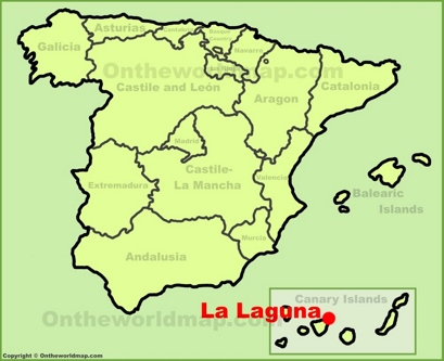 La Laguna Localización Mapa