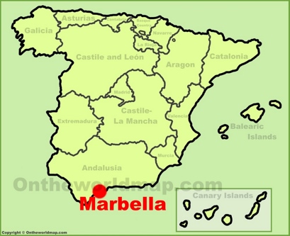 Marbella Localización Mapa