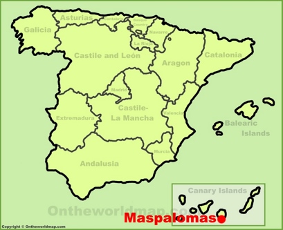 Maspalomas Localización Mapa