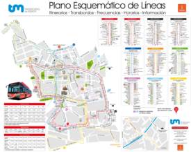 Mapa de autobuses de Murcia