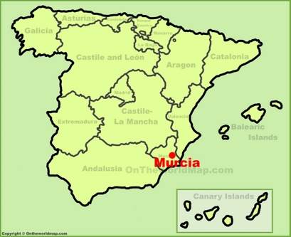 Murcia Localización Mapa