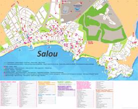 Mapa de alojamiento de Salou