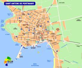 Sant Antoni de Portmany Mapa Turístico