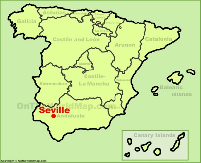 Sevilla Localización Mapa
