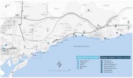Tarragona hoteles y cámpingos mapa