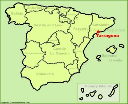 Tarragona Localización Mapa