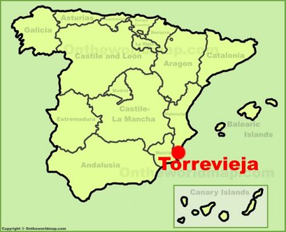 Torrevieja Localización Mapa