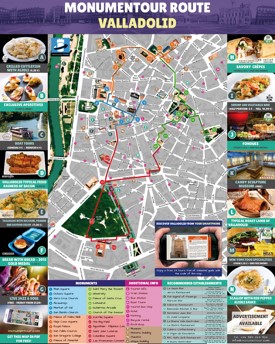 Valladolid - Mapa de hoteles y atracciones turísticas