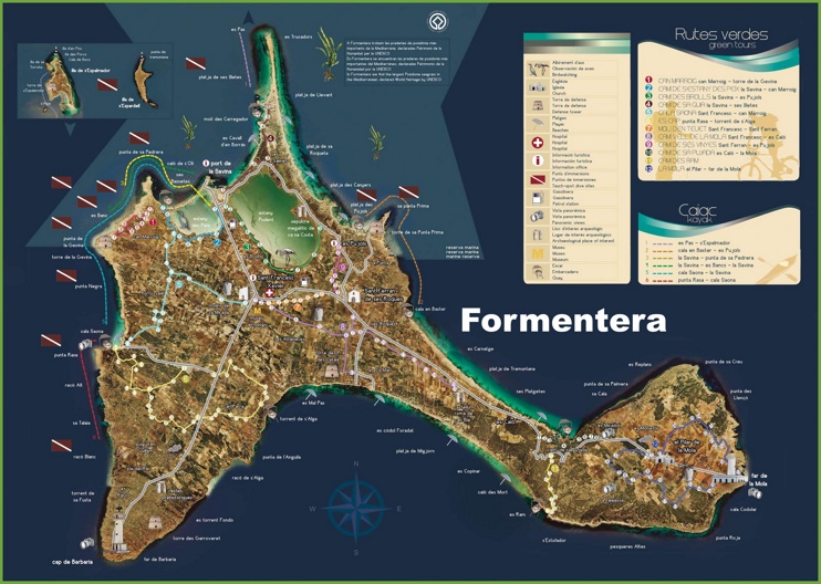 Formentera - Mapa Turistico