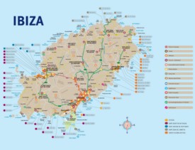 Ibiza - Mapa Turistico