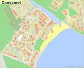 Mapa detallado de Canyamel