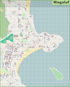 Gran mapa detallado de Magaluf