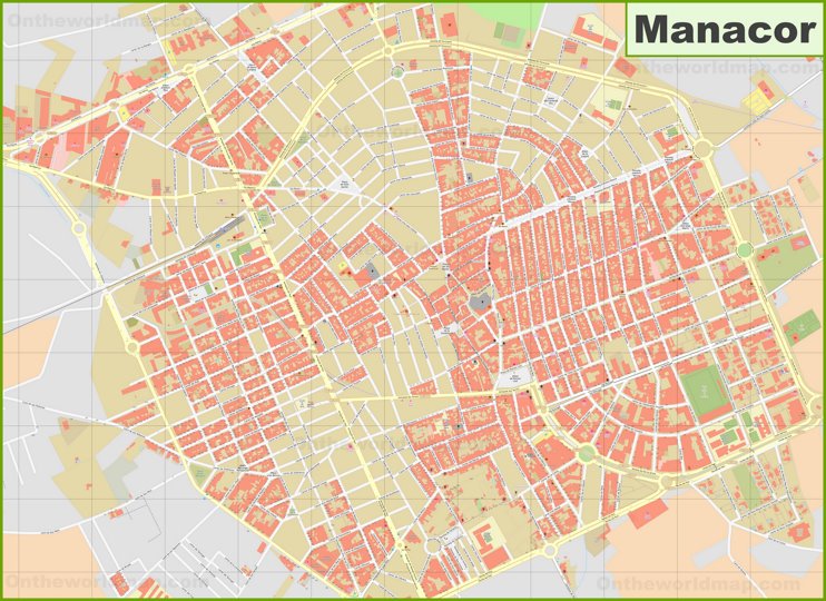 Manacor - Mapa Turistico