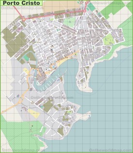 Gran mapa detallado de Porto Cristo