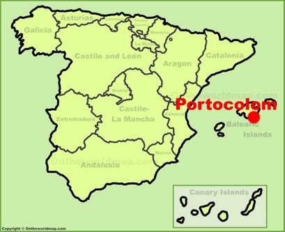 Portocolom Localización Mapa