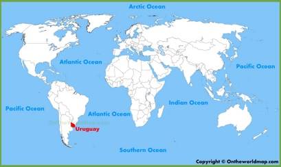 Localización de Uruguay