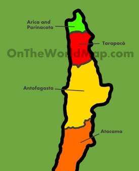 Mapa administrativo de Chile