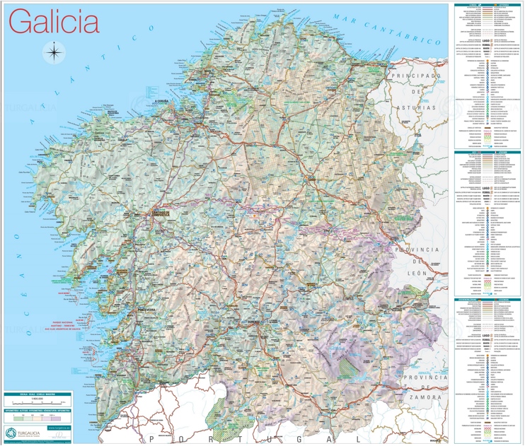 Galicia - Mapa Turistico