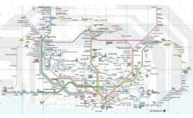 Barcelona mapa ferroviario
