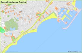 Benalmádena Costa Mapa