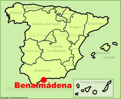 Benalmádena Localización Mapa