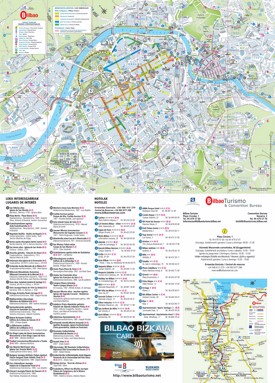 Bilbao - Mapa de hoteles y atracciones turísticas