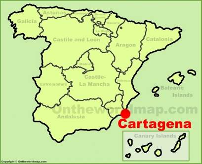 Cartagena Localización Mapa