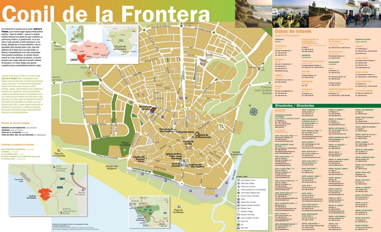Conil de la Frontera - Mapa Turistico