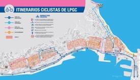 Las Palmas bicicleta mapa