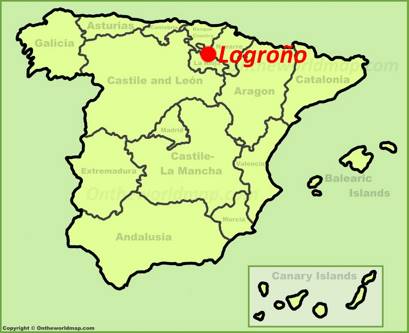 Logroño Localizacion Mapa
