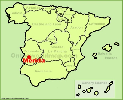 Mérida Localización Mapa