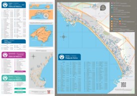Mapa de hoteles de playa de Palma de Mallorca
