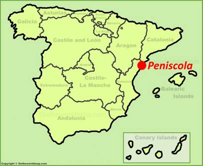 Peñíscola Localizacion Mapa
