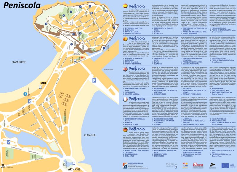 Mapa de Atractivos Turísticos de Peñíscola