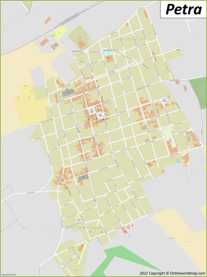 Petra Mapa | Mallorca, España | Mapas Detallados de Petra