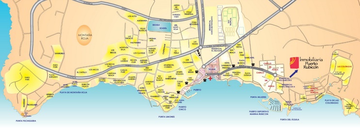 Playa Blanca hotel mapa