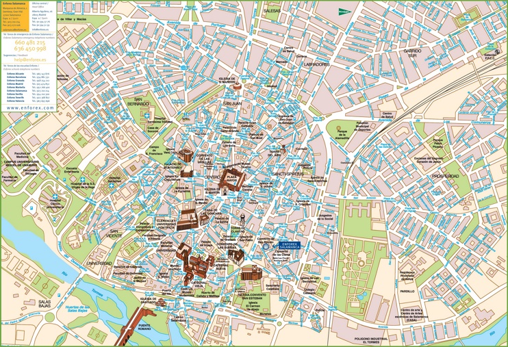 Salamanca - Mapa Turistico