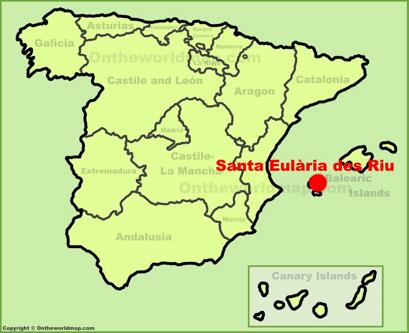 Santa Eulària des Riu Localización Mapa