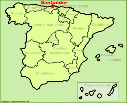 Santander Localización Mapa