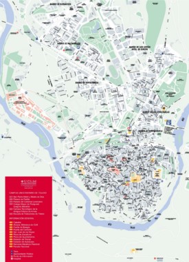 Toledo - mapa de turismo